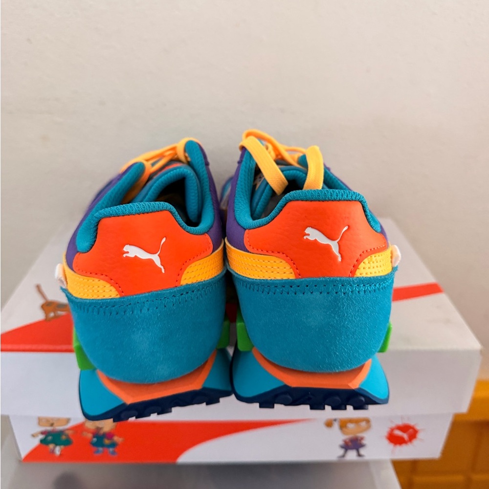 RUGRATS Puma Kids Sneakers - Turquoise, Purple, Yellow - Picture 4 of 6